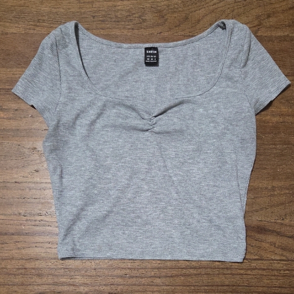 SHEIN Tops - 🔵3/$13 SHEIN Scoop Neck Thermal Baby Tee